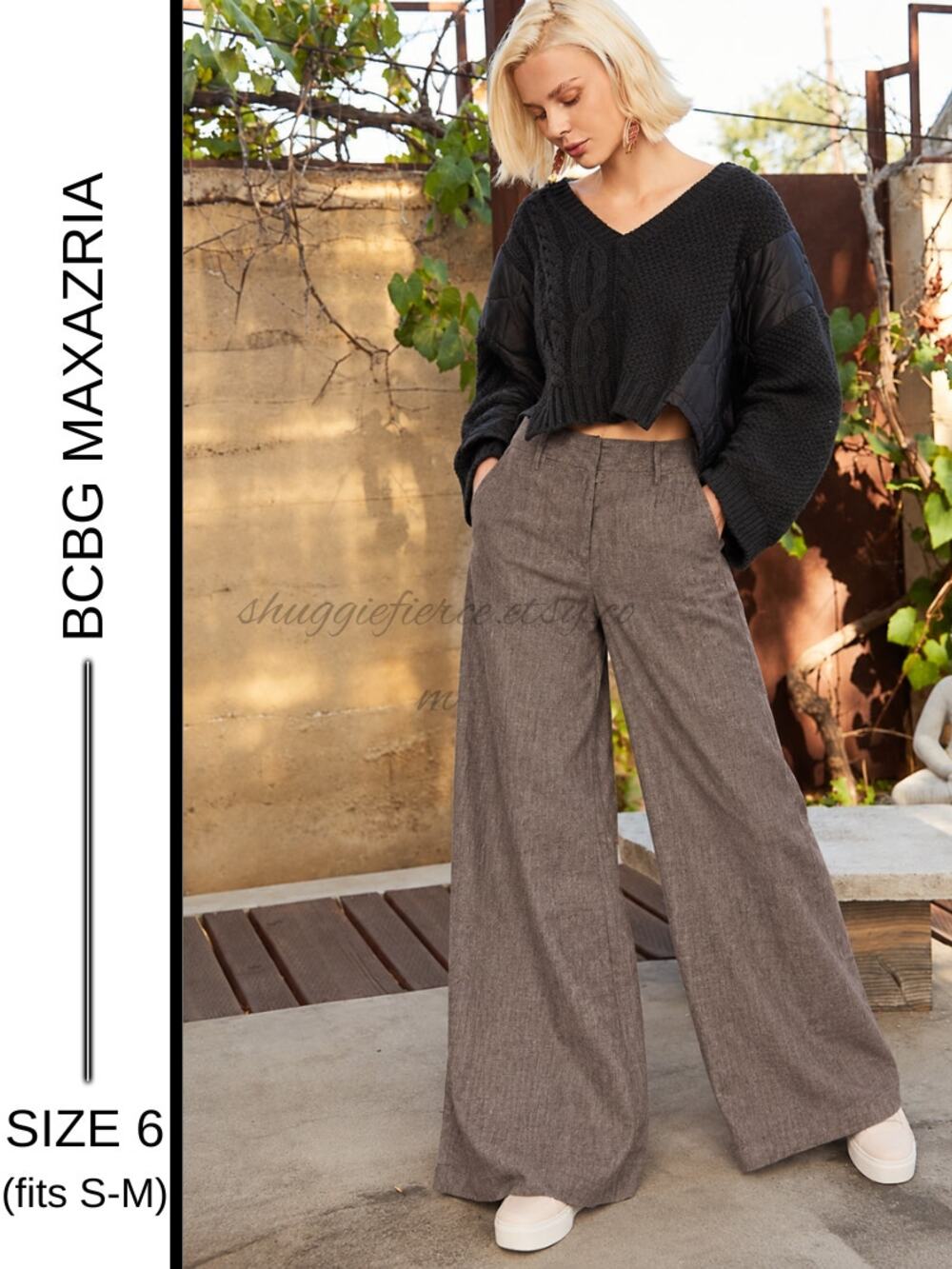 MSRP: $118✨ BCBGMAXAZRIA Linen Wide-Leg Trousers –Tall Girl | Size 6 (fits S-M)✨